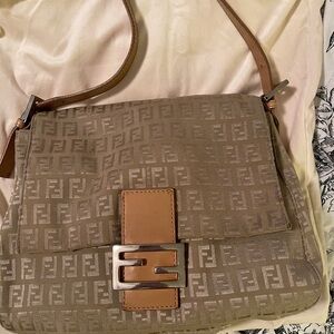 Fendi Beige Mamma Baguette Bag